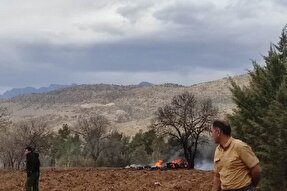 فیلم | سرنگونی پهپاد فوق پیشرفته هرمس ۹۰۰ رژیم صهیونیستی در خرم‌آباد