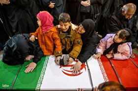 تشییع پیکر شهدای حمله صهیونیستی-آمریکایی در بهشت زهرا