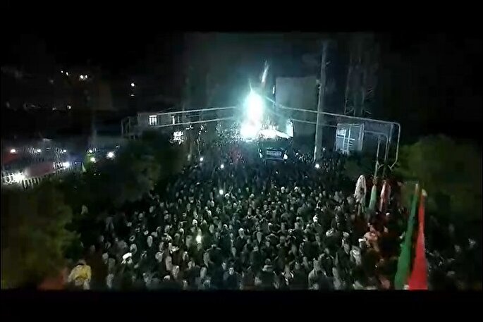 فیلم | وداع مردم نکا با شهید جنگ رمضان