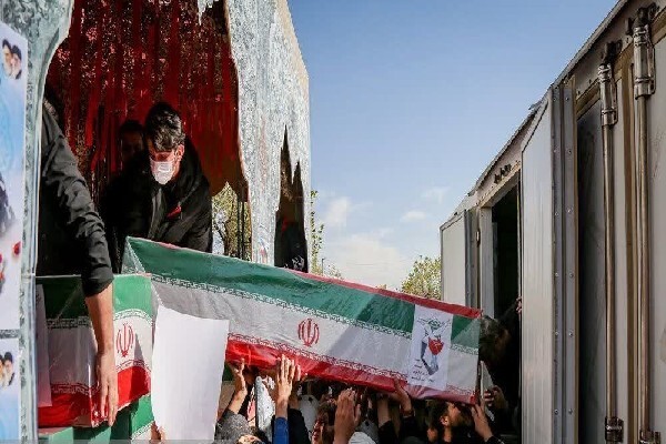 پیکر ۱۶ شهید حملات آمریکایی صهیونی تشییع می‌شود