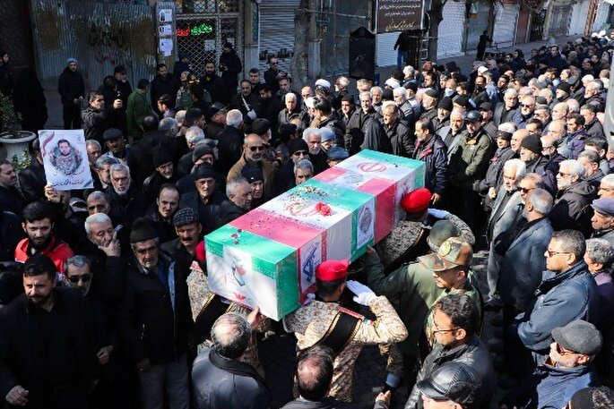 پیکر مطهر شهید مدافع وطن در طارم تشییع شد