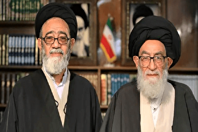 بیعت پدر و فرزند شهید «آیت‌الله آل‌هاشم» با رهبر انقلاب