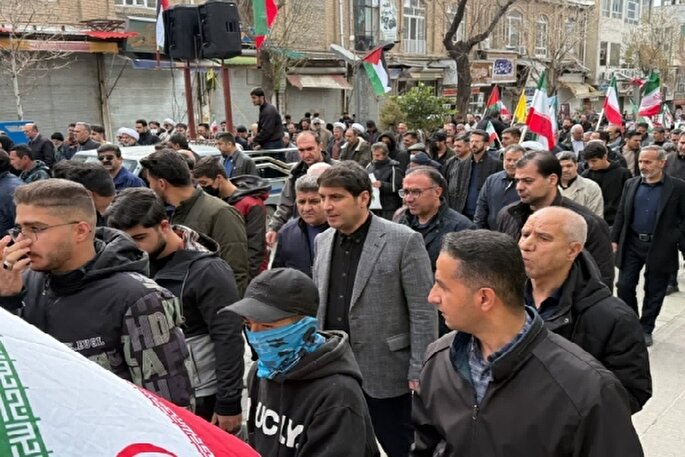 حضور پرشور مردم استان کردستان در راهپیمایی روز قدس