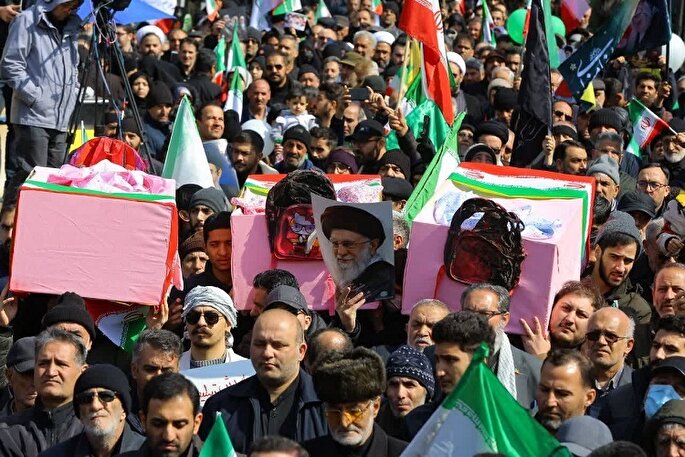 خروش مردم تبریز در محکومیت صهیونیست‌ها + فیلم