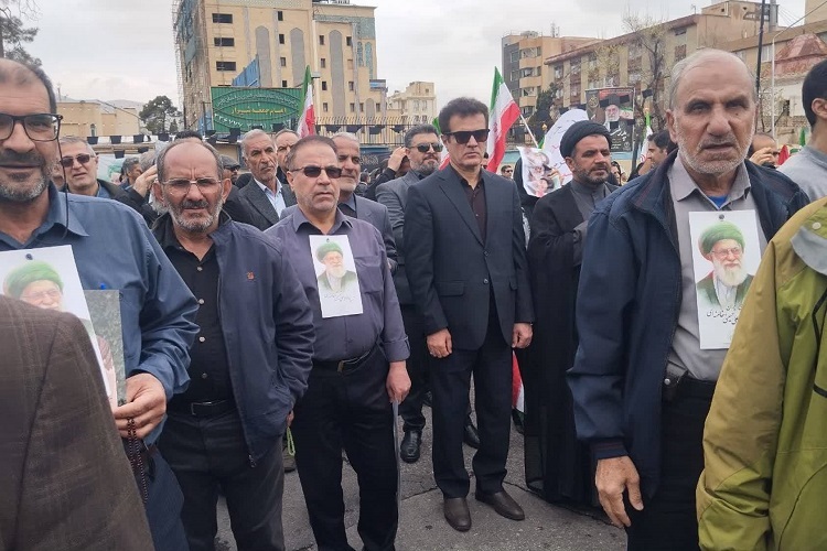 حضور فرماندار شیراز در راهپیمایی روز جهانی قدس، شیراز