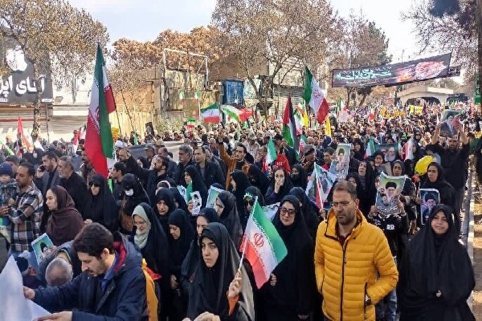 خروش مردم ولایتمدار خراسان‌شمالی در راهپیمایی روز جهانی قدس