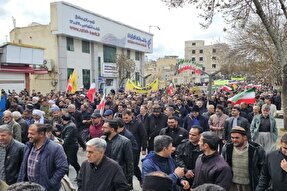 عکس | نمایش وحدت و همبستگی مردم کردستان با ملت فلسطین