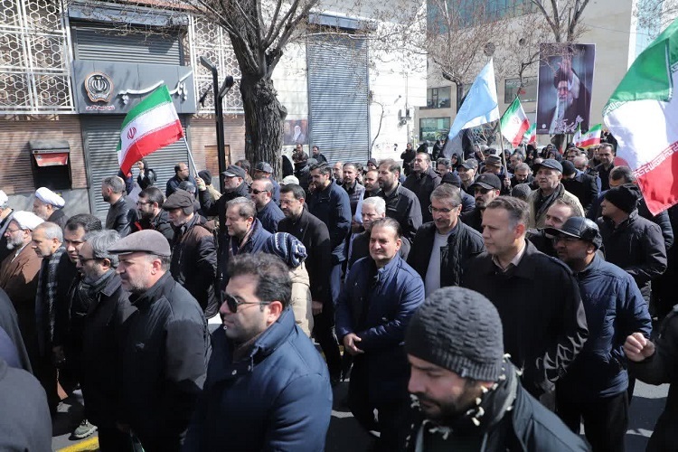 حضور جهادگران دانشگاهی آذربایجان شرقی در راهپیمایی روز جهانی قدس