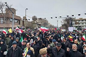 سرمای هوا مانعی برای نمایش اراده مردم قزوین نشد