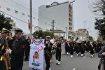 پیکر شهید مدافع حرم «امیرحسین کاظمی» در بندرانزلی تشییع شد