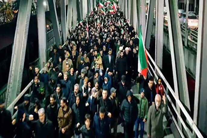 فیلم | حماسه مردم چالوس، رامسر و گلوگاه در شب‌های بیعت و ایستادگی