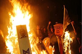 فیلم | ترامپ‌سوزی در چهارشنبه‌سوری تبریز