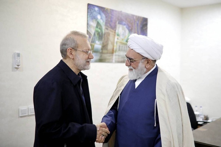 آیت‌الله احمد مروی، تولیت آستان قدس رضوی و شهید علی لاریجانی، دبیر شورای عالی امنیت ملی