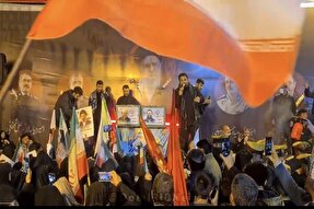 فیلم | مراسم استقبال از پیکر مطهر شهید علی لاریجانی و فرزندش در قم