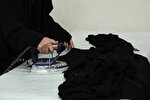 دوخت رایگان چادر در نمایشگاه قرآن