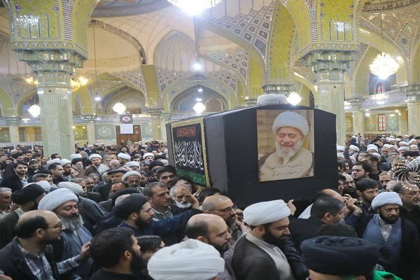 مراسم ترحیم آیت‌الله محمدرضا مامقانی در قم برگزار شد