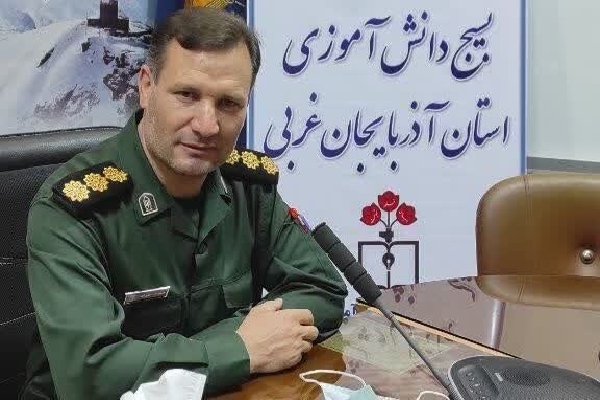 سرهنگ حمدالله علیزاده، مدیر تعلیم و تربیت سازمان بسیج دانش‌آموزی آذربایجان‌غربی