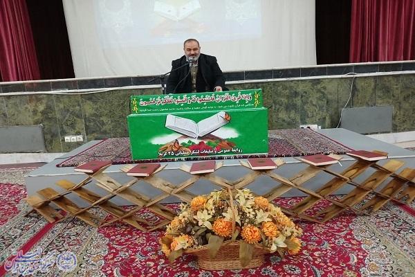 ارسالی/ / توان‌افزایی معنوی نیروهای لشکر ۲۵ کربلا با برگزاری محفل نورانی قرآن کریم