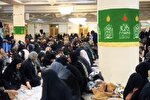 فیلم | سفره‌های افطاری بانوان در حرم بانوی کرامت
