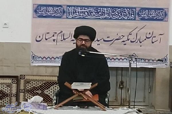 نهمین محفل «تدبر در قرآن کریم» در  آستان مبارک تکیه سید الشهدا(ع) چمستان  شهرستان نور برگزار شد