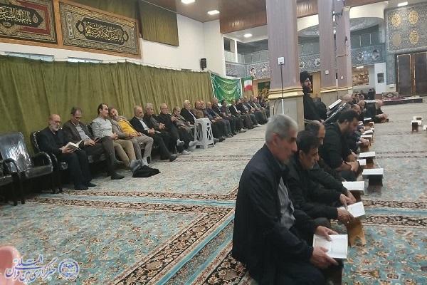 نهمین محفل «تدبر در قرآن کریم» در  آستان مبارک تکیه سید الشهدا(ع) چمستان  شهرستان نور برگزار شد