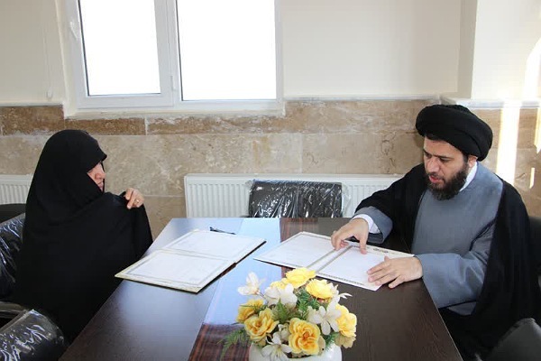 تفاهم نامه همکاری بین ستاد امر به معروف و مرکز مدیریت حوزه علمیه خواهران گلستان