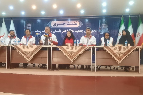 نشست جمعیت هلال احمر قاسم غریب با خبرنگاران