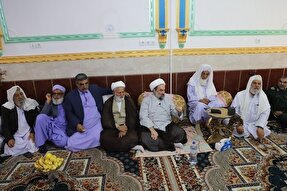 عکس | دیدار نماینده ولی‌ فقیه در سیستان‌وبلوچستان با علمای اهل‌سنت خاش