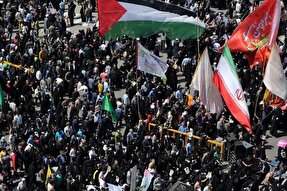 برگزاری راهپیمایی در محکومیت حمله رژیم صهیونیستی در همدان