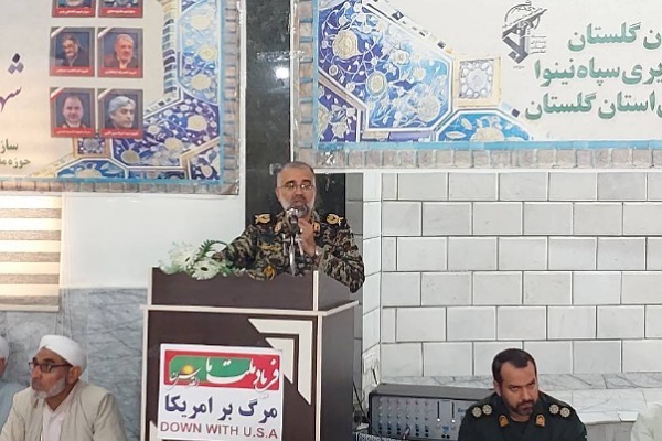 سردار موسوی  جانشین سپاه نینوا گلستان