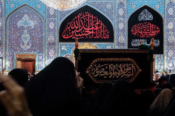 تشییع نمادین پیکر امام سجاد (ع) در کربلا + عکس
