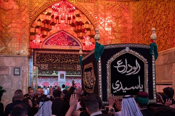تشییع نمادین پیکر امام سجاد (ع) در کربلا + عکس