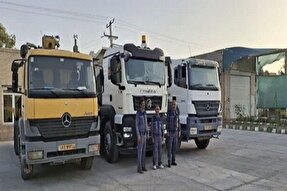 اعزام ماشین‌آلات سیستان‌وبلوچستان برای کمک به بازسازی مناطق آسیب‌دیده