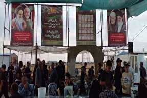 عکس | موکب بی بی زینب(س) در روستای امزاجرد