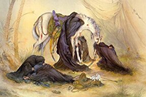 فیلم | نگاره ظهر عاشورا، یادگار استاد فرشچیان