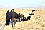 مراسم پیاده‌روی جاماندگان اربعین در مشهد اردهال برگزار شد + عکس و فیلم