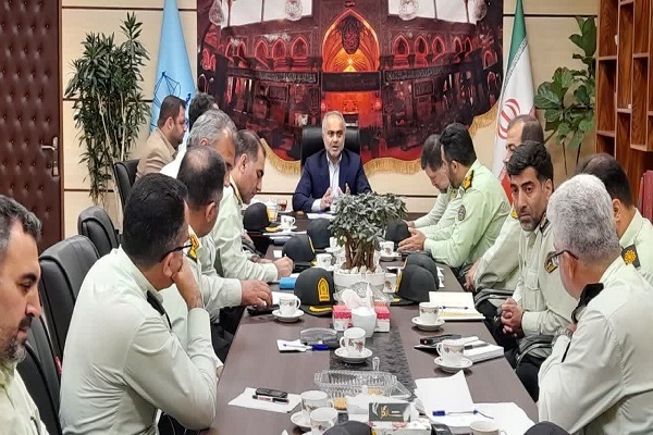 نشست علی‌اکبر عالیشاه، دادستان مرکز مازندران با رؤسای پلیس‌های تخصصی استان