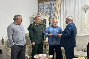 دیدار مدیرکل بنیاد شهید آذربایجان شرقی با 3 آزاده شبستر + عکس