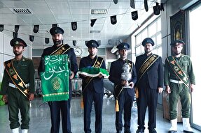 عکس| بدرقه زائران مشهدالرضا(ع) توسط خادمان حرم بانوی کرامت