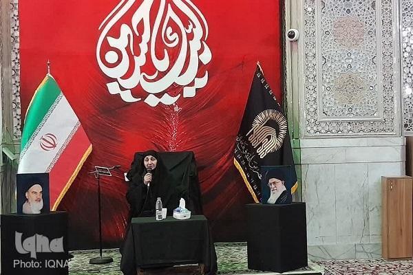 تغرید محمد جونی استاد حوزه علمیه خواهران از کشور لبنان