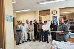 گرامیداشت هفته وحدت با عیادت از بیماران بیمارستان امام خمینی سردشت