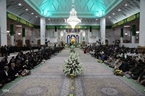 فیلم | آیین خطبه‌خوانی خادمان در حرم حضرت معصومه(س)