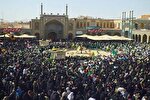 فیلم | مدیحه‌سرایی سیدرضا تحویلدار در مراسم کاروان نمادین حضرت معصومه(س)
