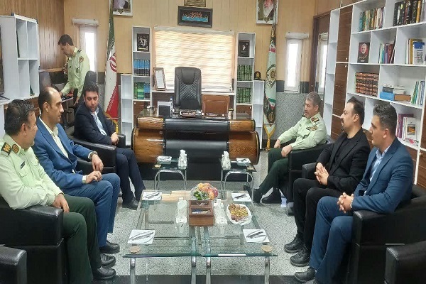 نشست مشترک فرمانده انتظامی با سرپرست اداره‌کل میراث‌فرهنگی استان کردستان