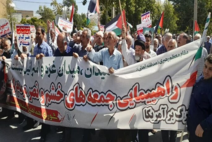 راهپیمایی جمعه خشم و نصر در لرستان برگزار شد + عکس