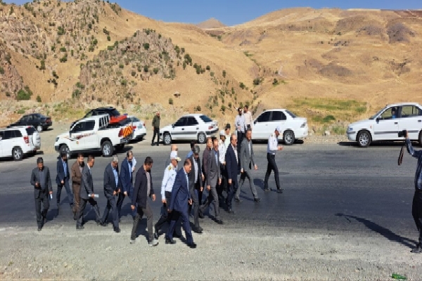 بازدید ناصر عتباتی رئیس کل دادگستری آذربایجان غربی از جاده اشنویه به ارومیه