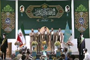 فیلم | همخوانی گروه معراج در آستان مقدس مسجد مقدس جمکران