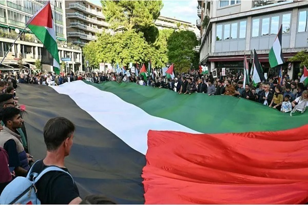 درگیری پلیس ایتالیا با حامیان فلسطین پیش از برگزاری مسابقه فوتبال