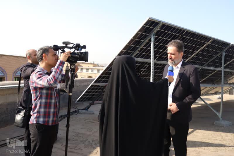 مرکز نور پیشگام در احادث و راه اندازی نیروگاه برق خورشیدی