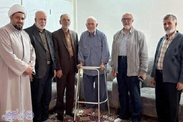 دیدار پیشکسوتان دفاع مقدس با جانباز سرافراز «علی رودی»؛